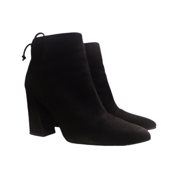 STUART WEITZMAN | Black Suede Ankle Boots / Booties in Size US 7 - Picture 3 of 8
